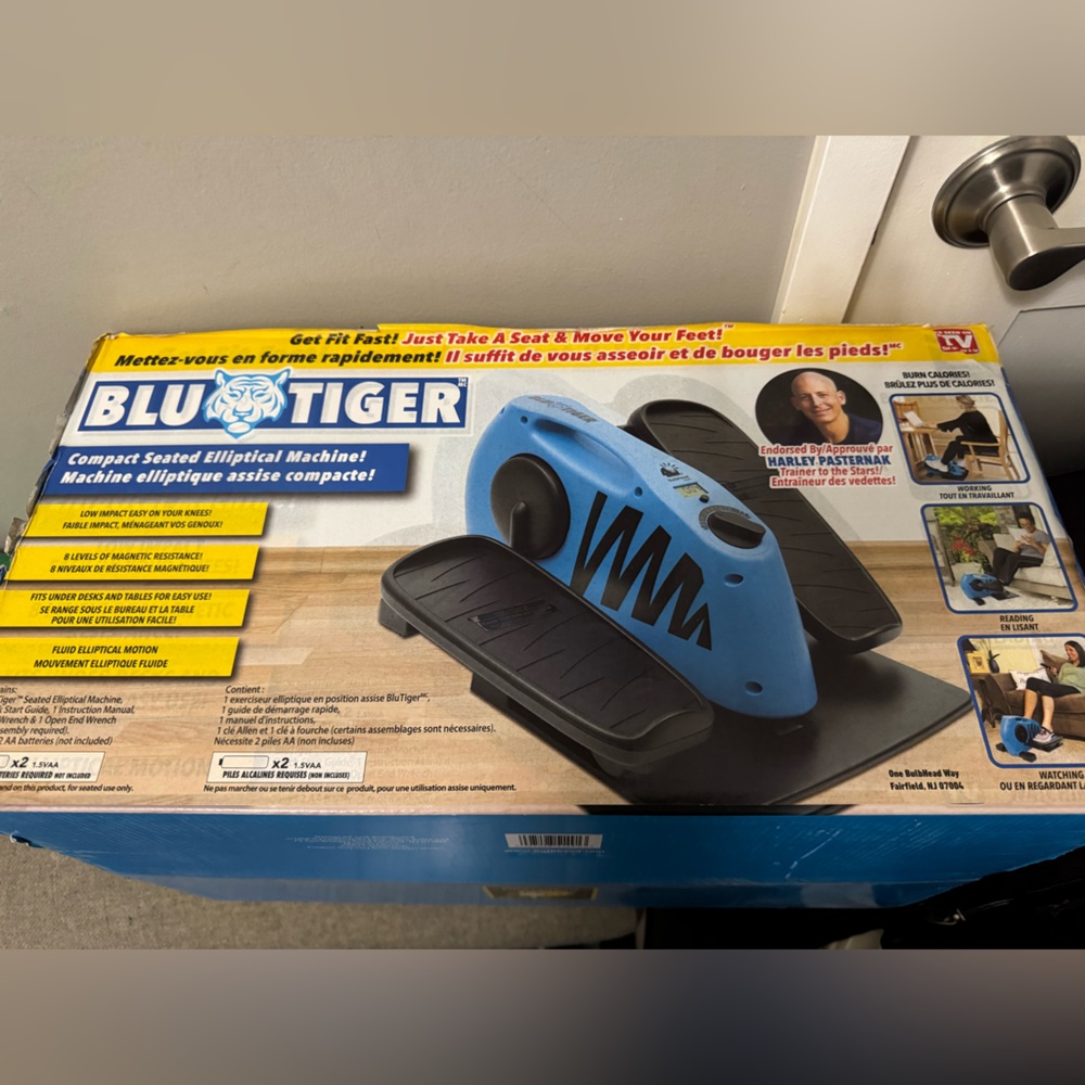 BluTiger Compact Seated Elliptical Machine